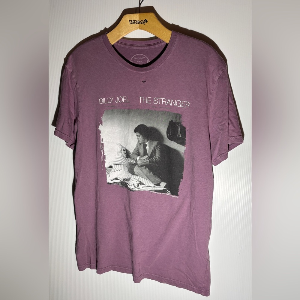 Billy Joel Purple Graphic Band Tee Short Sleeve T-Shirt Women’s M
